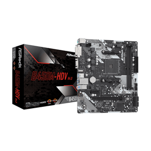 ASROCK MB B450M-HDV R4.0AMD B450;AM4;2xDDR4VGA,DVI,HDMI,micro ATX