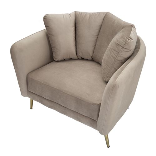 Mauro Ferretti Naslonjač ARMCHAIR KIEV GREY cm 88X77X74 slika 4