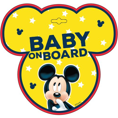 Znak Baby on board Mickey Mouse slika 1