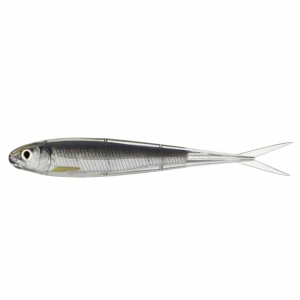 LiveTarget silikonska varalica Twitch Minnow (Soft Jerkbait) Silver Smoke 100mm 4kom (SSR100S951)