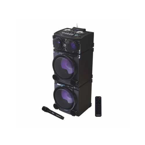 MANTA karaoke, 100W, modularne, FM, BT, USB, SD, bež mik, daljinsk, crni SPK5520 slika 4