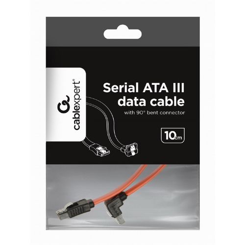 Gembird CC-SATAM-DATA90 SATA III Data Cable, w/ Metal clip, 90 degrees angled connector, 0.5m slika 3