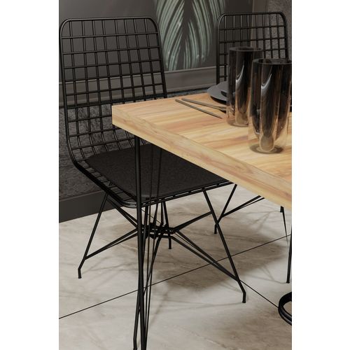 Hanah Home Nmsymk001  Oak
Black Table & Chairs Set (5 Pieces) slika 3