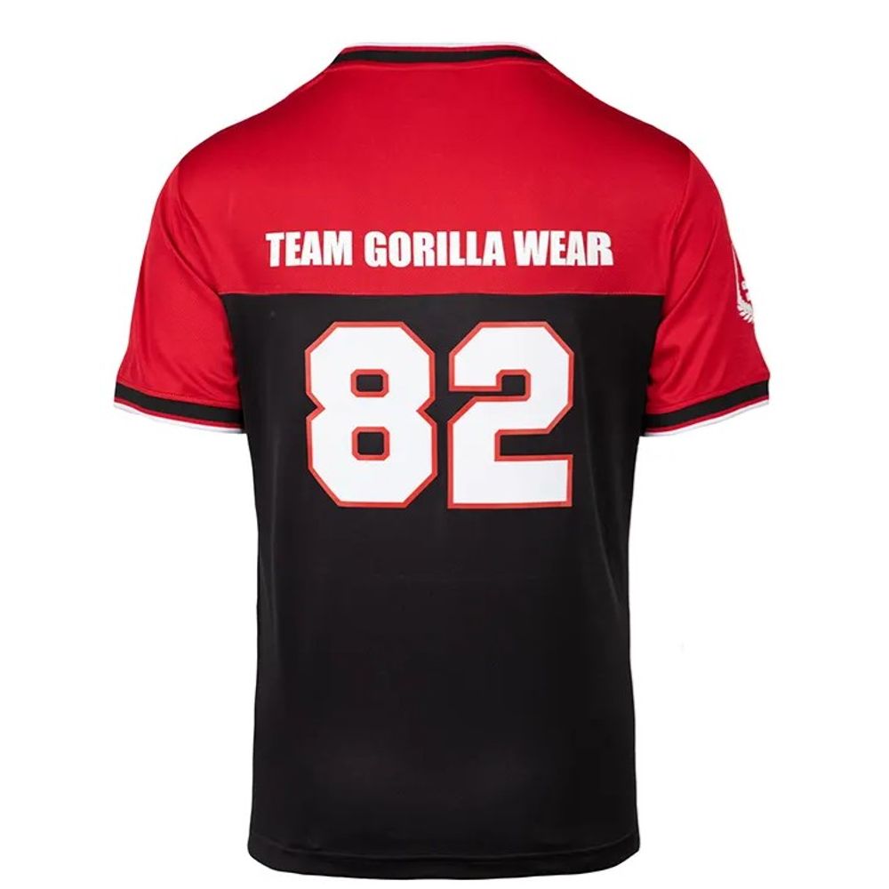 Gorilla Wear TRENTON Dres za američki fudbal, Crno/Crveni slika 5