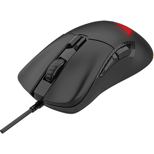 Gaming miš BYTEZONE Ghost žičani / RGB (16,8M boja) / max DPI 19K / optička / paracord kabel (crna) slika 4