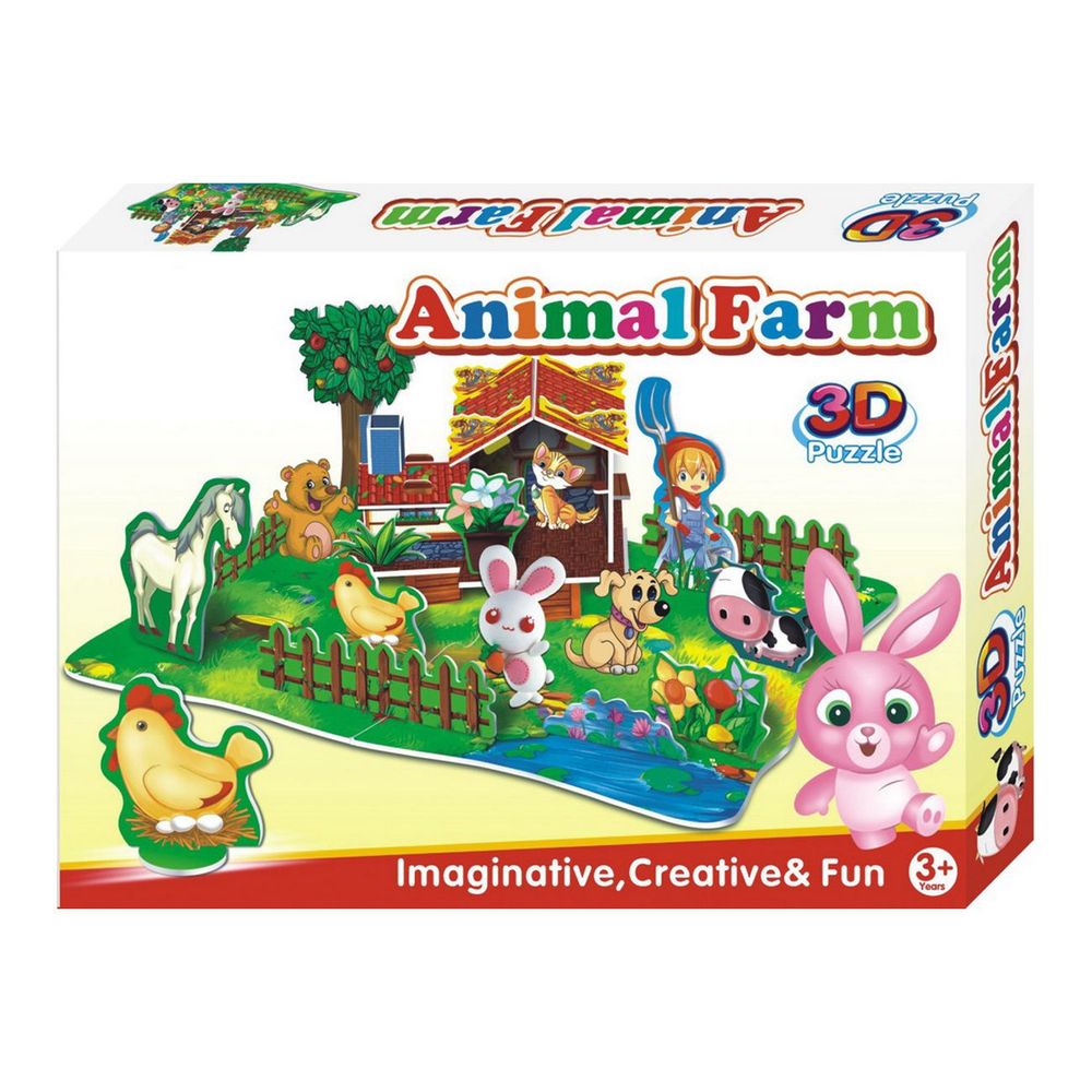 3D Puzzle / Slagalica Farma životinja slika 1