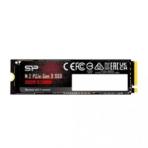 Silicon Power SP01KGBP34UD8005 M.2 NVMe 1TB SSD, UD80, PCIe Gen 3x4, 3D NAND, Read up to 3,400 MB/s, Write up to 3,000 MB/s (single sided), 2280