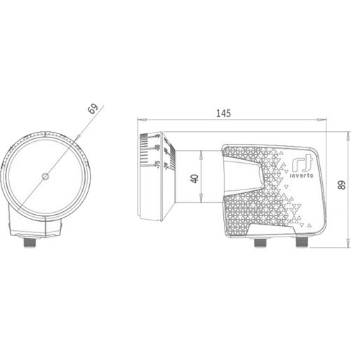 Inverto LNB Twin, šum 0,3dB, Home Pro, DVB-S2 ( HD - UHD ) - IDLH-TWL410-HMPRO-OPN slika 2