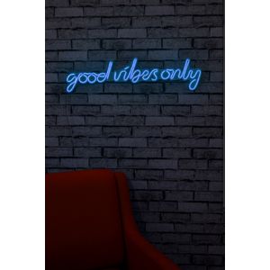 Wallity Ukrasna plastična LED rasvjeta, Good Vibes Only - Blue