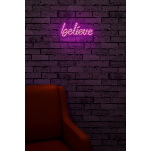 Wallity Ukrasna plastična LED rasvjeta, Believe - Pink slika 2