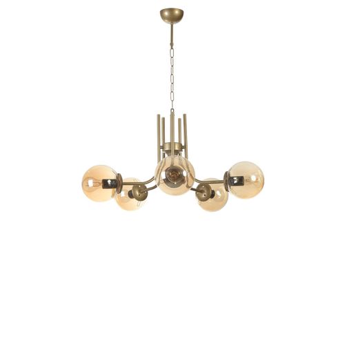 Nevada 5 Li Eskitme Bal Camlı Avize Amber
Gold Chandelier slika 3