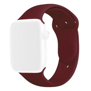 Smart Watch Silicone Strap 44/45/49mm Claret