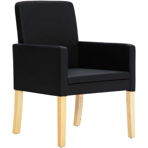 Blagovaonske stolice od umjetne kože 4 kom crne slika 18