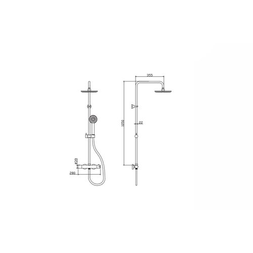 Termostatski tuš panel CF029T slika 2