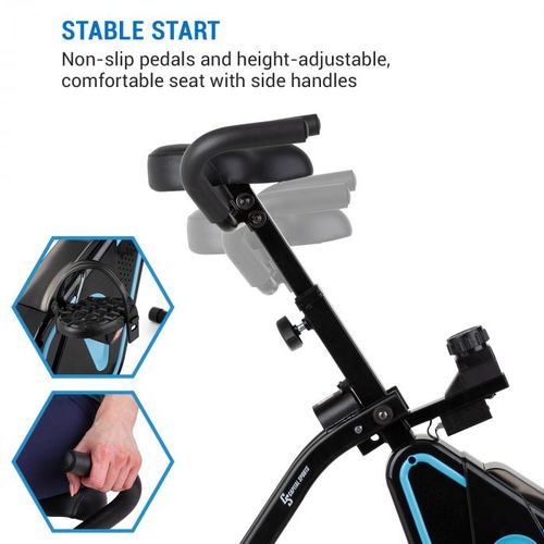 Capital Sports Azura Desk Bike sobni bicikl, Crna slika 3