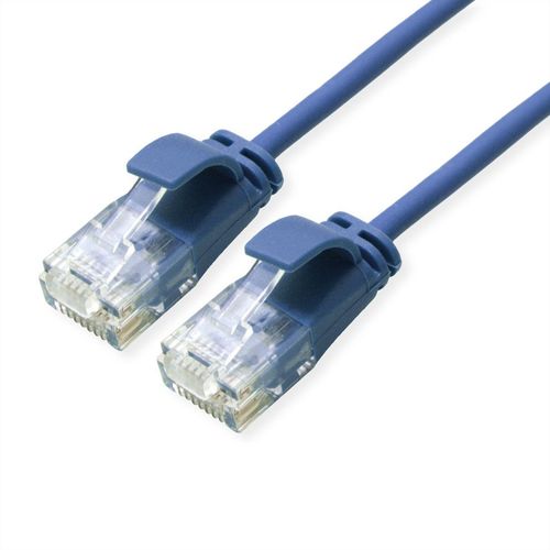 Secomp Roline UTP Data Center PatchCord Slim Cat6a LSOH blue 0.3m slika 1