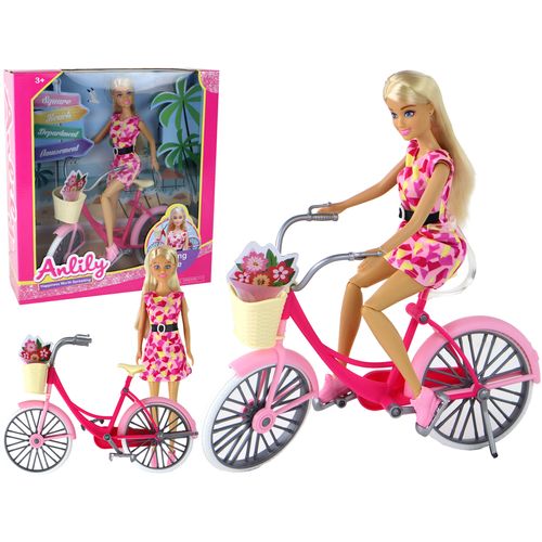 Anlily set majka i kći na roza biciklima slika 1