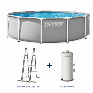 Intex Prism Frame Premium bazen set 366 × 99 cm 26716ND s filter pumpom i ljestvama – Novi poboljšani model 2026