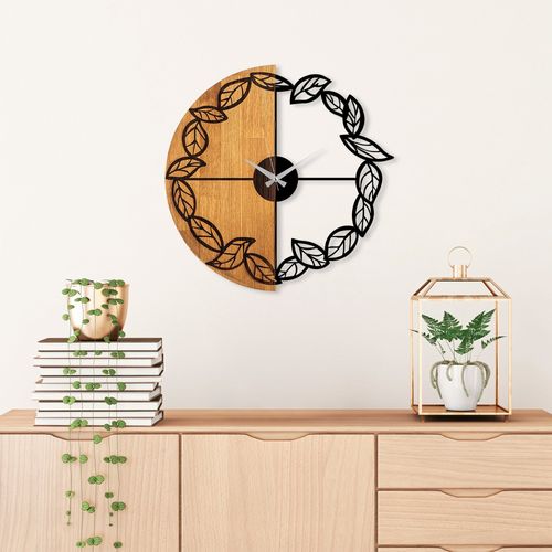 Wallity Ukrasni drveni zidni sat, Wooden Clock - 68 slika 2