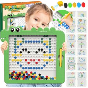 Woopie magnetna ploča Montessori MagPad 110 gumba, zeleni dinosaur