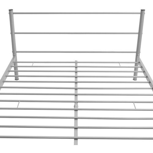 Krevet s madracem metalni sivi 140 x 200 cm slika 29