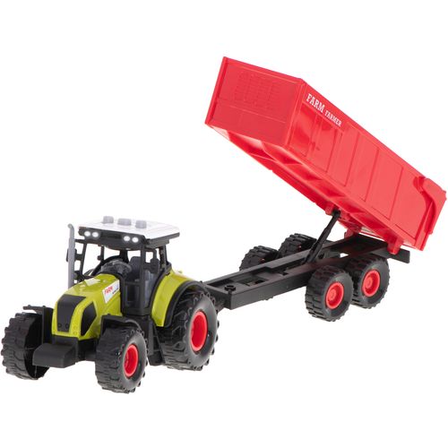 Traktor poljoprivredno vozilo sa LED prikolicom + zvučni efekti slika 10