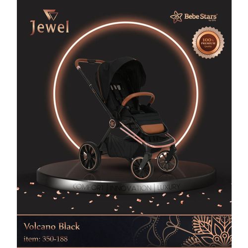 Bebe Stars kolica Jewel 3u1 - Volcano black slika 10