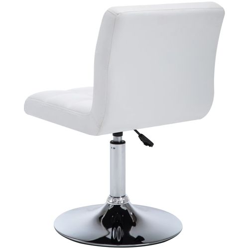Blagovaonske stolice od umjetne kože 2 kom bijele slika 19
