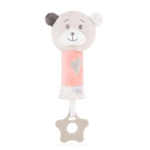 Amek zvečka Bear 16 cm - Pink