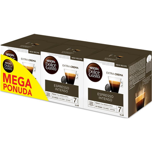 Nescafe Dolce Gusto kapsule Espresso Intenso 3x128 g XXL pakiranje 48 kapsula slika 1