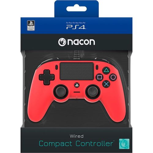 Bigben Wired Nacon Controller PS4 3m kabel (PC compatible) crveni slika 4