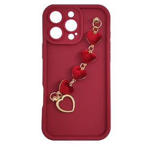 MM TPU IPHONE 16 PRO MAX SILICONE CANDY WRIST STRAP R Heart