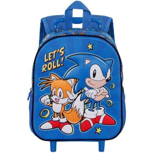 Sonic The Hedgehot Lets Roll 3D ruksak na kotačima 34cm slika 6