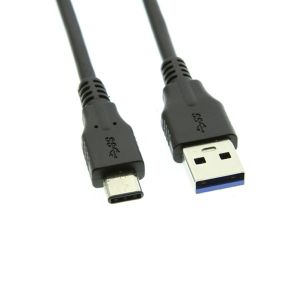 Kabl E-Green USB 3.0 A- USB 3.1 Tip C M/M 1m - crni