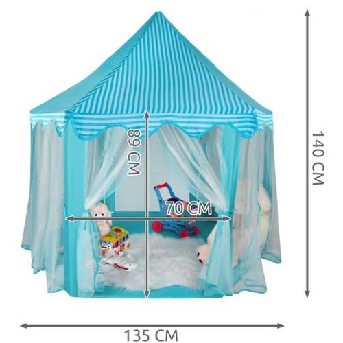Dječji šator za igru "Princ" - plavi slika 4