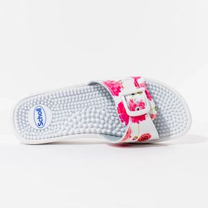 Scholl Ženske papuče New Massage, Pink Cvjetne