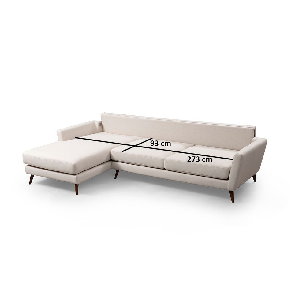Mayorka Kutna Sofa na Razvlačenje Lijeva (Chl - 3R) - Bež slika 8