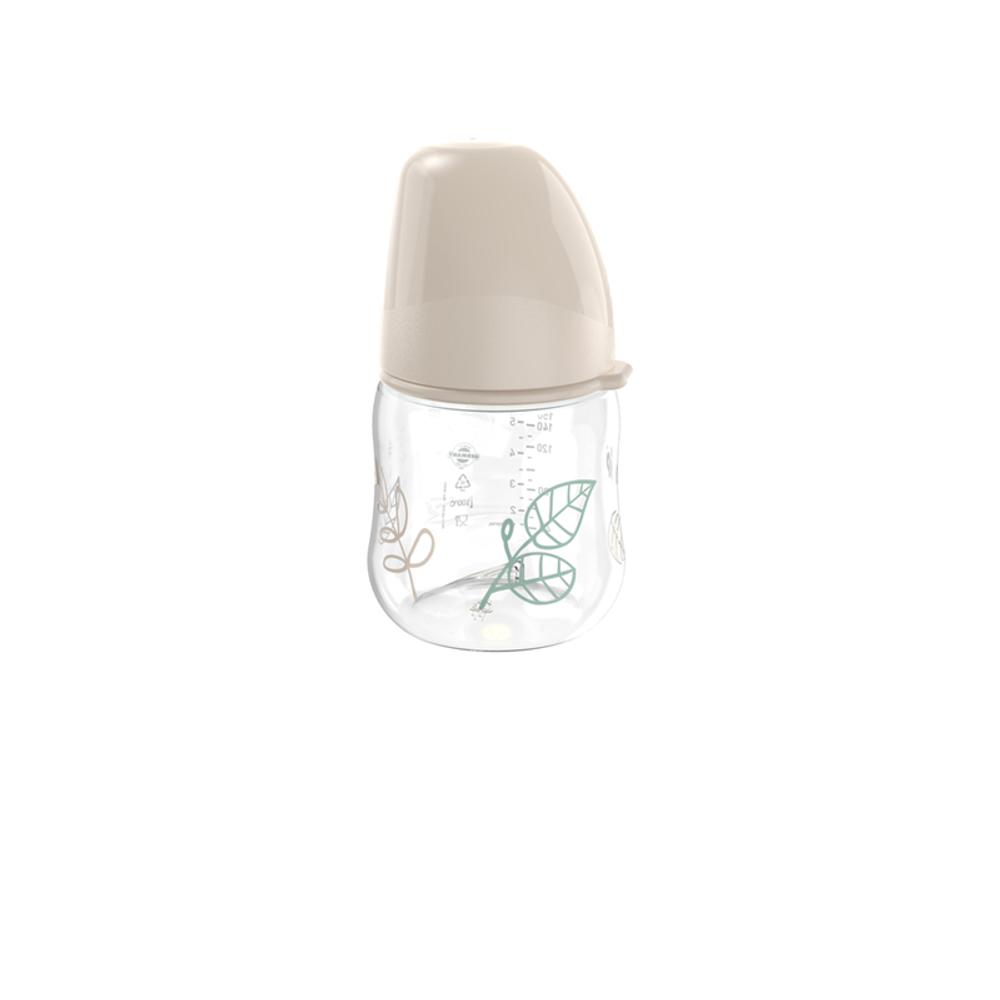 nip® Plastična flašica širokog grla Cherry Green 150ml 0m+, Beige slika 2