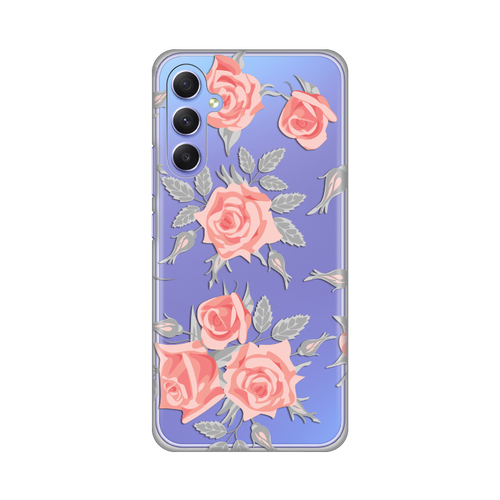 Torbica Silikonska Print Skin za Samsung A346B Galaxy A34 5G Elegant Roses slika 1