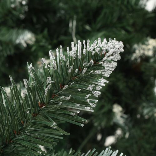 Umjetno božićno drvce sa šiškama i bijelim sjajem 180 cm slika 12