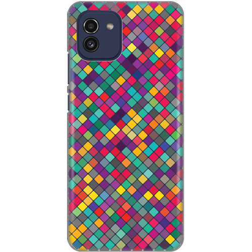 Maska Silikonska Print Skin za Samsung A035G Galaxy A03 Colorful cubes slika 1