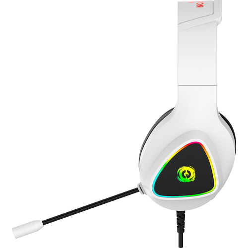 CANYON Shadder GH-6, RGB gaming headset with Microphone, Microphone frequency response: 20HZ~20KHZ, ABS+ PU leather, USB*1*3.5MM jack plug, 2.0M PVC cable, weight: 300g, White slika 5