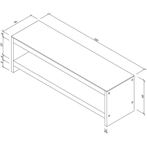 TV300 Walnut TV Stand slika 5