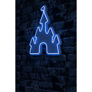 Wallity Ukrasna plastična LED rasvjeta, Castle - Blue