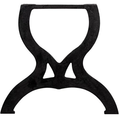 Noge za stolić za kavu 2 kom u obliku slova X lijevano željezo slika 14