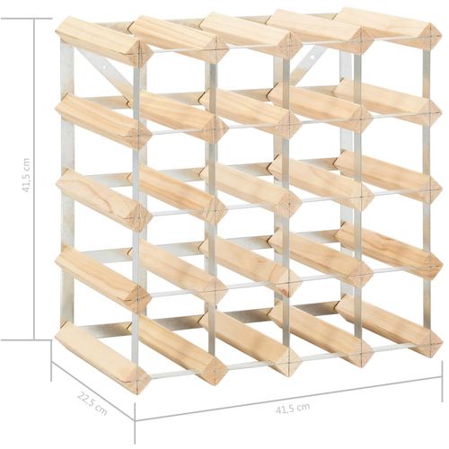 Stalak za vino za 20 boca od masivne borovine slika 5