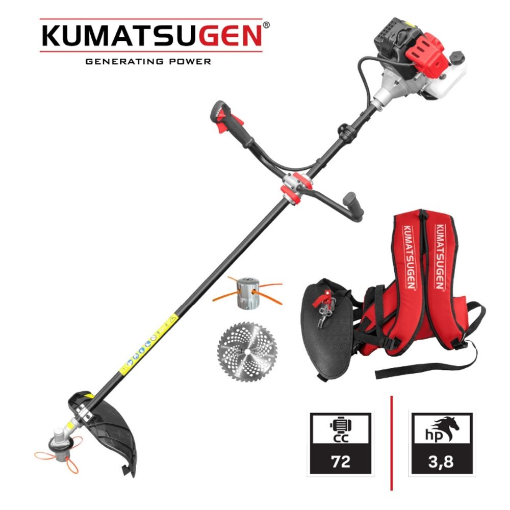 Kumatsugen KBC720 motorni trimer za travu 72CC 3,8HP, osovina 28mm, sa priborom slika 1