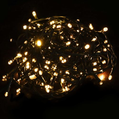 Umjetno božićno drvce LED sa stalkom zlatno 150 cm PET slika 6