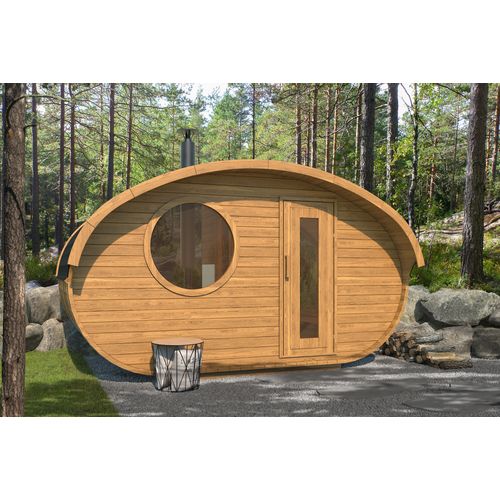 Vanjska sauna Mushroom Deluxe 240x400 Thermowood slika 1