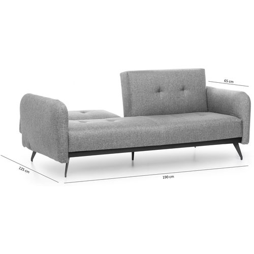 Atelier Del Sofa Trosjed na razvlačenje, Sivo, Ron Sofabed - Grey GR111 slika 13